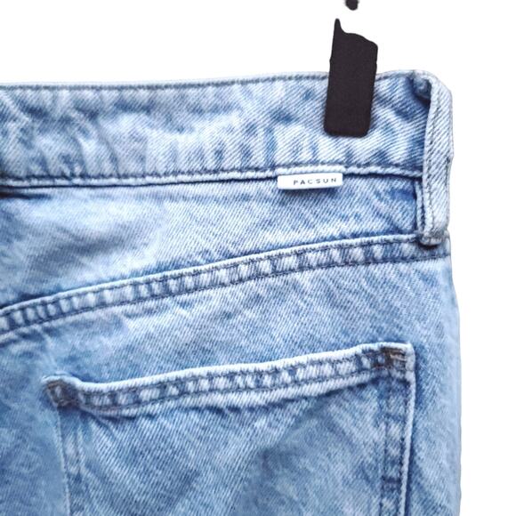 PacSun Eco Light Blue Distressed Mom Jeans Women's Size 26 Light Wash - Picture 9 of 16